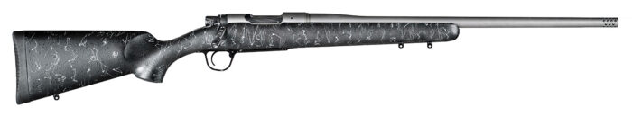 Christensen Arms CA10280H13211 Mesa  6.5 Creedmoor 4+1 22" Threaded Barrel, Tungsten Gray Cerakote, Black with Gray Webbing Stock