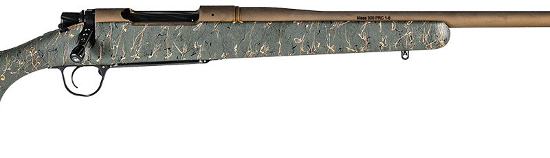 Christensen Arms 8010201000 Mesa Long Range 28 Nosler 3+1 26" Threaded Barrel, Burnt Bronze Cerakote, Green with Black/Tan Webbing Stock