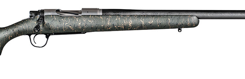 Christensen Arms 8010601500 Ridgeline  6.5 PRC 3+1 24" Carbon Fiber/Threaded Barrel, Natural Stainless, Green with Black/Tan Webbing Stock