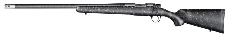 Christensen Arms 8010600100 Ridgeline  6.5 Creedmoor 4+1 24" Carbon Fiber/Threaded Barrel, Tungsten Gray Cerakote, Black with Gray Webbing Stock, Left Hand