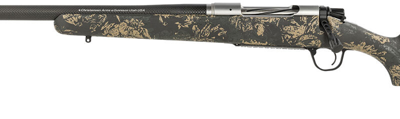 Christensen Arms 8010617500 Ridgeline FFT 7mm-08 Rem 4+1 20" Carbon Fiber Threaded Barrel, Stainless Steel, Green with Black/Tan Accents, Stock, Left Hand