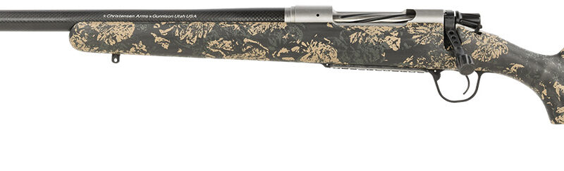 Christensen Arms 8010617900 Ridgeline FFT 28 Nosler 3+1 22" Carbon Fiber Threaded Barrel, Stainless Steel, Green with Black/Tan Accents, Stock, Left Hand