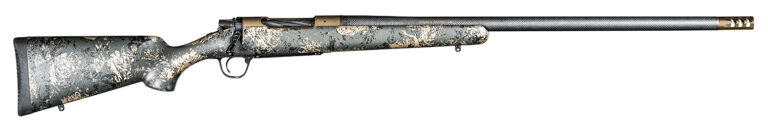 Christensen Arms 8010618900 Ridgeline FFT 6.5 Creedmoor 4+1 20" Carbon Fiber/Threaded Barrel, Burnt Bronze Cerakote, Green with Black/Tan Accents Stock