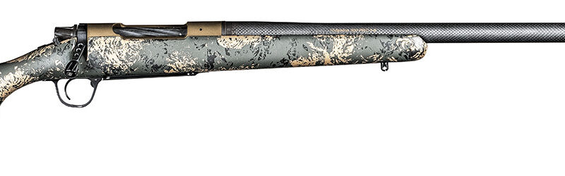 Christensen Arms 8010618600 Ridgeline FFT 22-250 Rem 4+1 20" Carbon Fiber/Threaded Barrel, Burnt Bronze Cerakote, Green with Black/Tan Accents Stock
