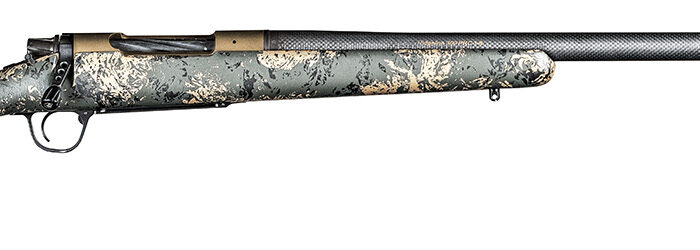 Christensen Arms 8010619400 Ridgeline FFT 7mm Rem Mag 3+1 22" Carbon Fiber/Threaded Barrel, Burnt Bronze Cerakote, Green with Black/Tan Accents Stock