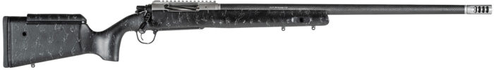 Christensen Arms 8010700100 ELR  6.5 PRC 3+1 26" Target Profile Carbon Fiber Barrel, Black Nitride Finish, Black with Gray Webbing Stock