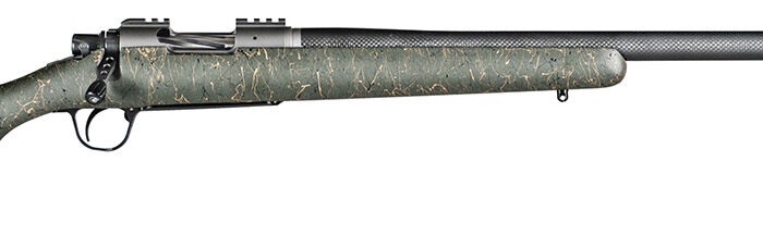 Christensen Arms CA10268H14233 Summit TI  Full Size 6.5 Creedmoor 4+1, 24" Natural Titanium Steel Threaded Barrel, Natural Titanium Aluminum Receiver Green w/Black/Tan Webbing Fixed Sporter Stock
