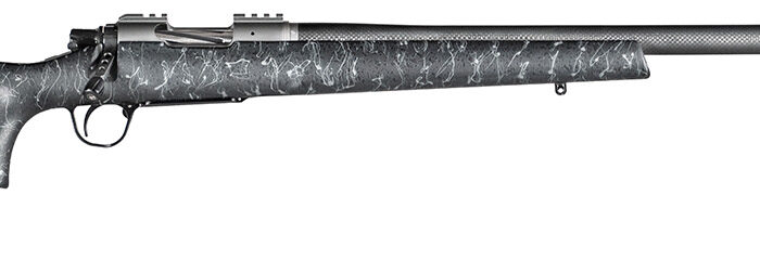 Christensen Arms 8010800104 Summit TI  Full Size 6.5 PRC 3+1, 24" Natural Titanium Steel Threaded Barrel, Natural Titanium Aluminum Receiver, Black w/Gray Webbing Fixed Thumbhole Stock