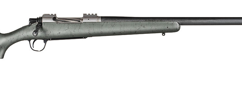 Christensen Arms 8010800202 Summit TI  Full Size 300 PRC 3+1, 26" Natural Titanium Steel Threaded Barrel, Natural Titanium Aluminum Receiver, Green w/Black Webbing Fixed Sporter Stock