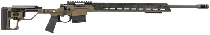 Christensen Arms 8010300900 Modern Precision  6.5 Creedmoor 22" Threaded Carbon Fiber Barrel 5+1, Black Nitride Finish, Desert Brown Anodized Folding Stock, Polymer Grip