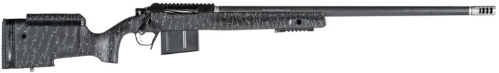 Christensen Arms 8010400100 BA Tactical Long Range 6.5 PRC 4+1 26" Carbon Fiber Barrel, Black Nitride Finish, Black with Gray Webbing Stock
