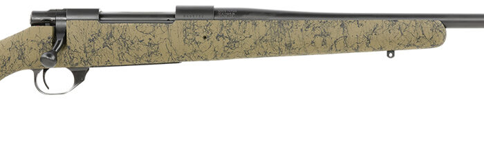 Howa HHS43333 M1500 HS Precision 300 Win Mag 3+1 24" Blued Threaded Barrel/Rec, Green with Black Webbed HS Precision Stock