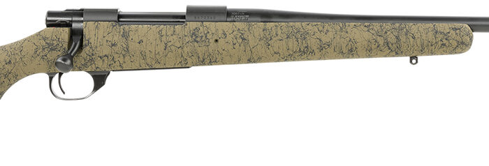 Howa HHS43163 M1500 HS Precision 308 Win 5+1 22" Threaded Barrel, Black Metal Finish, Green with Black Webbing Fixed HS Precision Stock