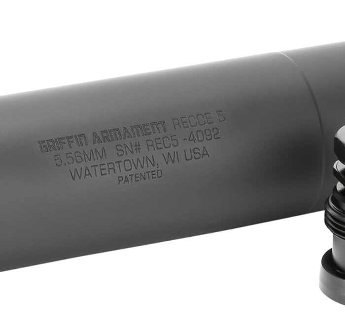 Griffin Armament GAREC5-W Recce 5  22 Cal 1.47"D Black Cerakote Stainless Steel 5.56 Taper Mount