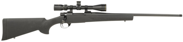 Howa HGP2308B M1500 Gamepro Gen2 308 Win 4+1 22" Threaded Barrel, Blued Metal Finish & Black Fixed Hogue Pillar-Bedded Overmolded Stock, Includes GamePro 4-12x40mm Scope