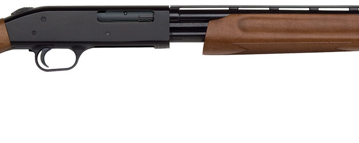 Mossberg 57120 505 Bantam Youth 410 Gauge Pump 3" 4+1 20" Blued Steel Vent Rib Barrel, Blued Steel Receiver, Fixed Hardwood Stock, Right Hand, Modified Choke