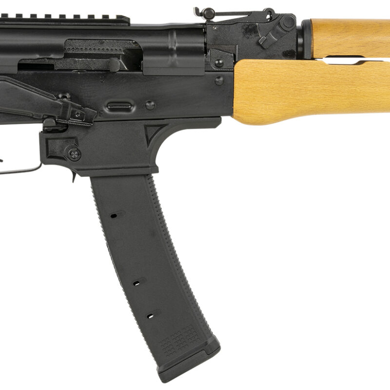 Century Arms HG6038N Draco 9S 9mm Luger 35+1 11.14" Barrel,  Black Metal Finish, Picatinny Optics Rail, Wood Handguard, Black Polymer Grip, Includes 1 Magazine