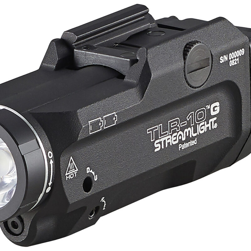 Streamlight 69473 TLR-10 G Gun Light with Green Laser  Black Anodized 1,000 Lumens White LED