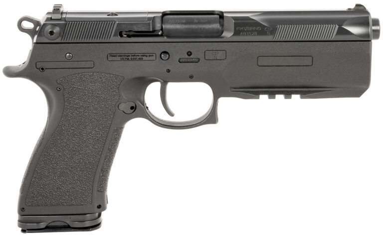 FK Brno US FKPSDFS75 PSD  7.5 FK 16+1 5.30" Black Tilting Barrel, Dark Gray Nitride Optic Cut/Serrated Steel Slide, Black Polymer Frame w/Beavertail & Picatinny Rail, Black Textured Polymer Grip