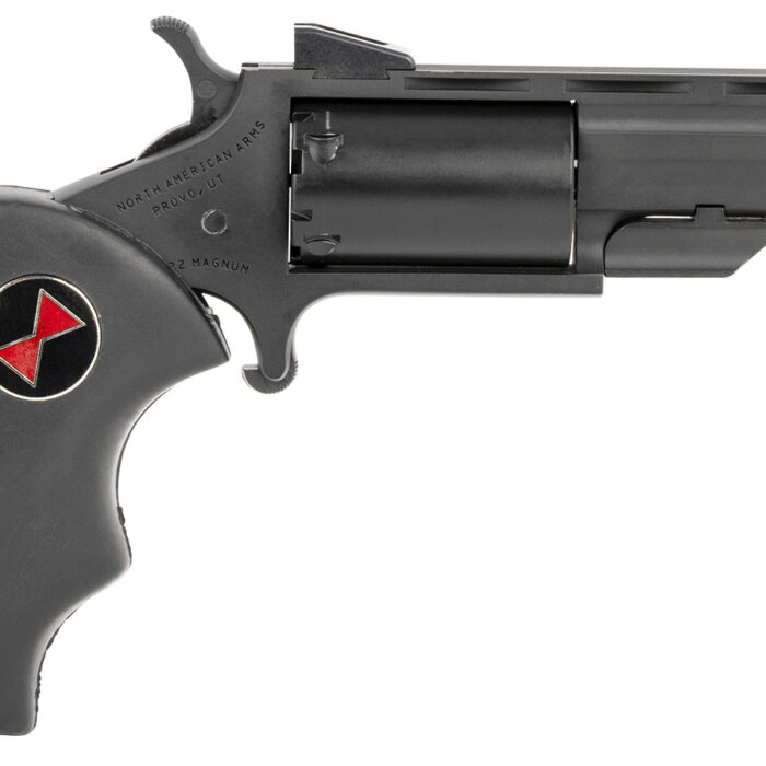 North American Arms BWMCRK Black Widow  22 Mag 5 Shot 2" Matte Black Heavy Vent Rib Barrel/Matte Black Cerakote Frame Black Cylinder/ Black Finger Grooved Rubber Grips