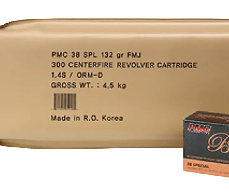 PMC 38GBP Bronze Battle Pack 38Special 132gr Full Metal Jacket 300 Per Box/3 Case