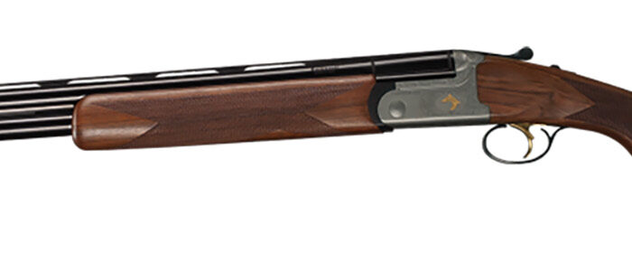 Bettinsoli USA BOSL122822 Omega S Lite 12 Gauge Break Open 3" 2rd 28" Blued 28" Vent Rib Barrel Stainless Engraved Stainless Receiver Walnut Wood Fixed Stock Ambidextrous Hand