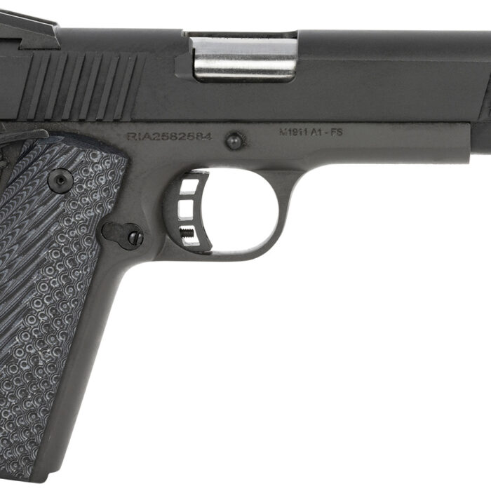 Rock Island 51511 M1911-A1 Standard FS 45 ACP 8+1 5" Barrel, Black Parkerized Steel Frame w/Beavertail, Parkerized Serrated Slide, Black/Gray G10 Grip, Grip Safety