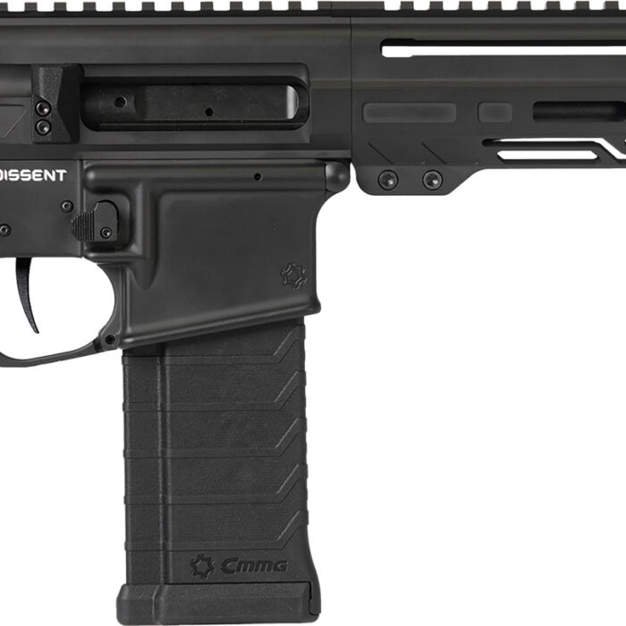 CMMG 54AA847AB Dissent  5.7x28mm 32+1 6.50", Black Cerakote Rec, OEM Grip, Picatinny Buffer Adapter, Zeroed Drop-In Single Stage Trigger