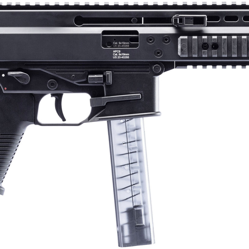 B&T Firearms 36039 APC Pro 9mm Luger 30+1 6.80" Black Steel Barrel, M-LOK Handguards, Black Hard Coat Anodized Aluminum Picatinny Rail Receiver, Black Polymer Grips, Ambidextrous