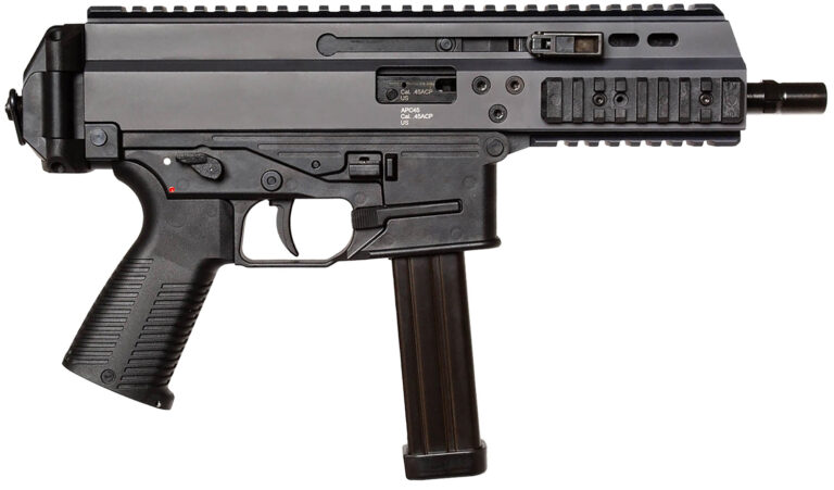 B&T Firearms 36044 APC Pro 45 ACP 25+1 6.80" Black Steel Barrel, M-LOK Handguards, Black Aluminum Picatinny Rail Receiver, Black Polymer Grips, Ambidextrous