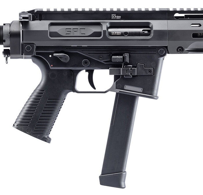 B&T Firearms 500003AB SPC9  9mm Luger 33+1 9.10", Black, Buffer Tube Stock, Polymer Grip (OEM Mag)