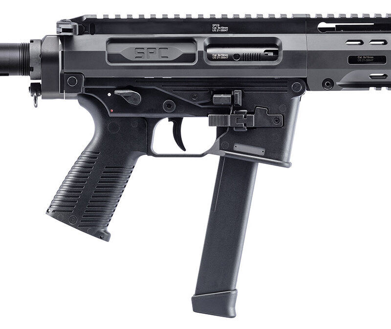 B&T Firearms 500003AB SPC9  9mm Luger 33+1 9.10", Black, Buffer Tube Stock, Polymer Grip (OEM Mag)