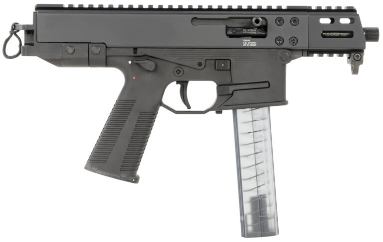 B&T Firearms 450008 GHM Compact 9mm Luger 33+1 4.30", Tri-Lug Threaded Muzzle, Black, No Brace, Polymer Grips (OEM Mag)