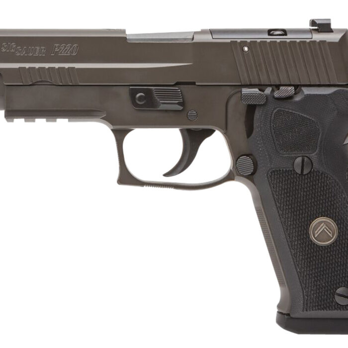 Sig Sauer 220R45LEGIONSAOR2 P220 Full Size Legion SAO 45 ACP 8+1 4.40", Gray Elite Cerakote, Picatinny Rail Frame, Romeo 1 Cut Slide, Black G10 Grip, X-Ray Sights