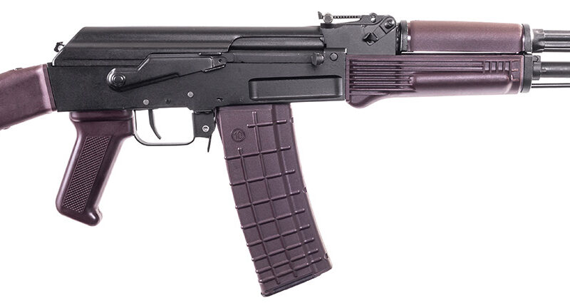 Arsenal SAM567PM SAM5  5.56x45mm NATO 30+1 16.30" Matte Black Steel Threaded Barrel, Matte Black Scope Rail Steel Receiver, Polymer Handguard, Fixed Plum Synthetic Stock & Polymer Grip