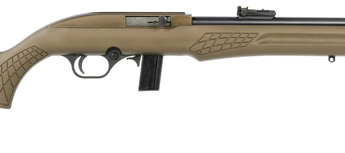 Rossi RS22L1811L RS22  Semi-Auto 22 LR 10+1 18" Black Barrel, Bronze Monte Carlo Stock/Rec, Fiber Optic Sights