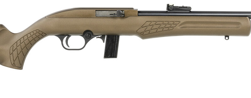 Rossi RS22L1811L RS22  Semi-Auto 22 LR 10+1 18" Black Barrel, Bronze Monte Carlo Stock/Rec, Fiber Optic Sights