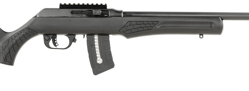 Rossi RS22W2111-TH RS22  Semi-Auto 22 WMR 10+1 21" Threaded Barrel, Black, Fixed Synthetic Stock