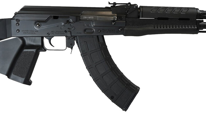 Zastava Arms Usa ZR7762RTCA ZPAPM70 *CA Compliant 7.62x39mm 16.25" 10+1, Black, Polymer Handgaurd, Fixed Triangle Folding Stock, Paddle Grip