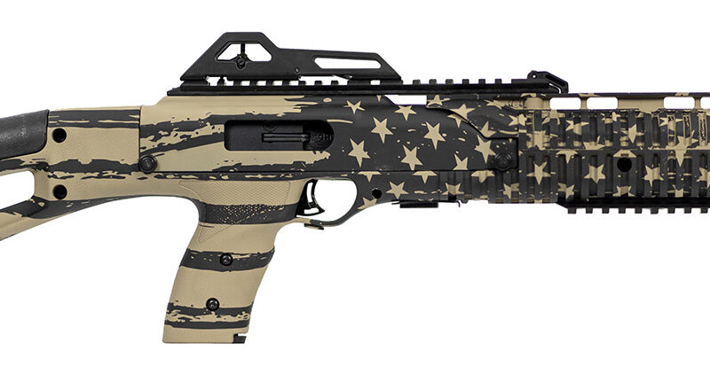 Hi-Point 995TSFLGFDE 995TS Carbine 9mm Luger 16.50" 10+1, FDE American Flag, Skeletonized Stock, Adjustable Sights