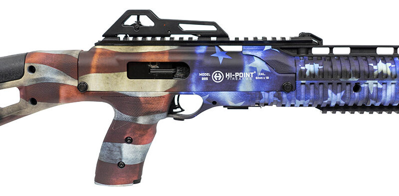 Hi-Point 995TSFLG 995TS Carbine 9mm Luger 16.50" 10+1, American Flag, Skeletonized Stock, Adjustable Sights