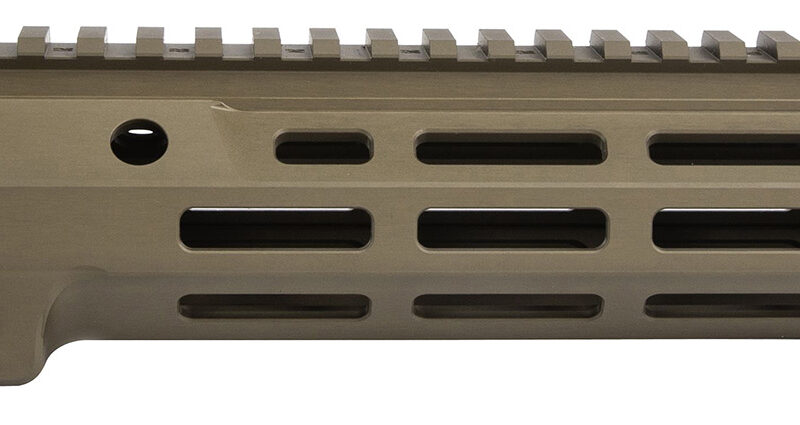 Geissele Automatics 05651S Super Modular Rail MK16 9.50" M-LOK, Desert Dirt Aluminum for AR Platform, Barrel Nut Included