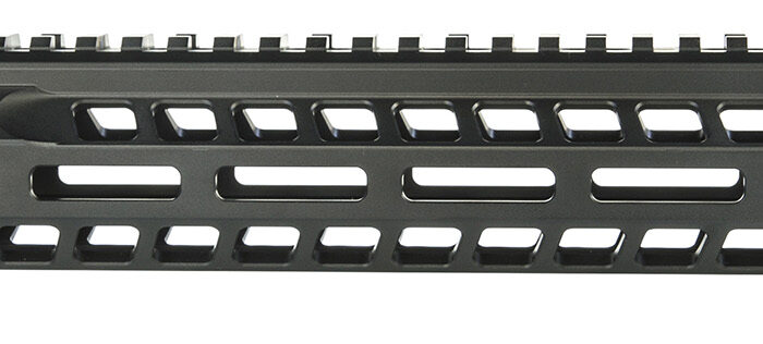 Geissele Automatics 05573B Super Modular Rail MK14 13.50" M-LOK, Black Aluminum for AR Platform, Barrel Nut Included