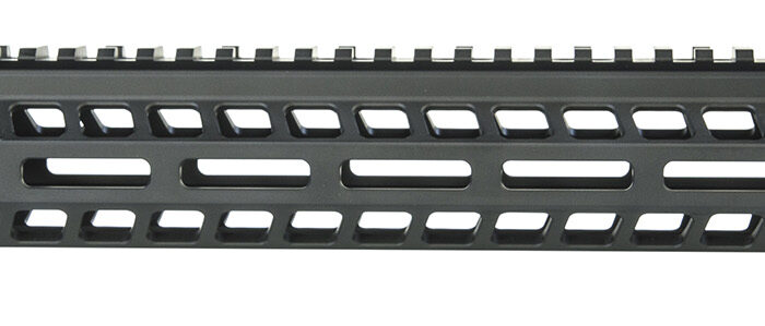 Geissele Automatics 05575B Super Modular Rail MK14 15" M-LOK, Black Aluminum for AR Platform, Barrel Nut Included