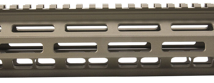 Geissele Automatics 05285S Super Modular Rail MK8 13.50" M-LOK, Desert Dirt Aluminum for AR Platform, Barrel Nut Included