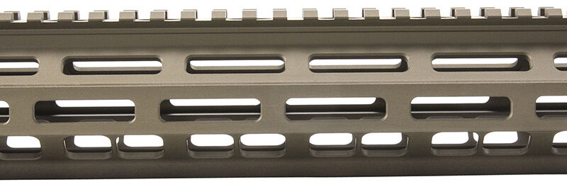Geissele Automatics 05285S Super Modular Rail MK8 13.50" M-LOK, Desert Dirt Aluminum for AR Platform, Barrel Nut Included