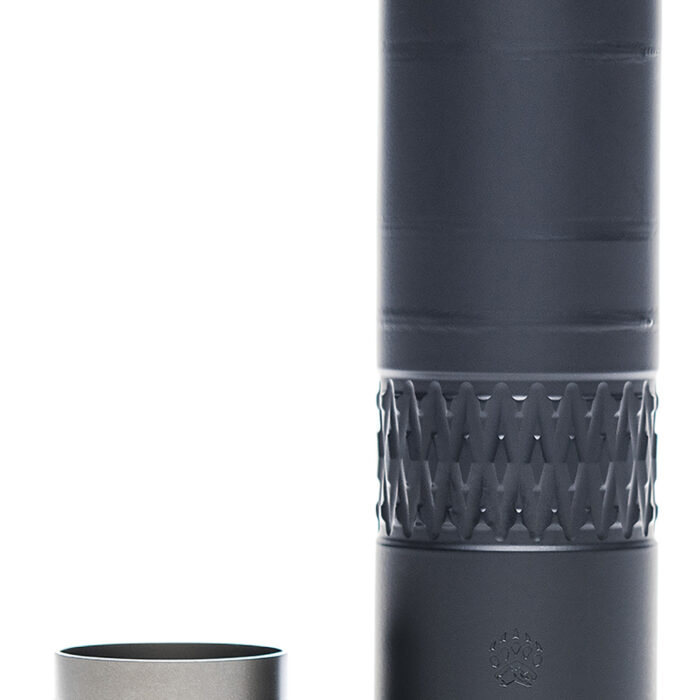 Rugged Suppressors AK360 Alaskan360  36 Cal 1.60" D, Rated Up to 338 Lapua, 130.80 dB (308 Win), Black Stainless Steel, R.U.M. Mount Included