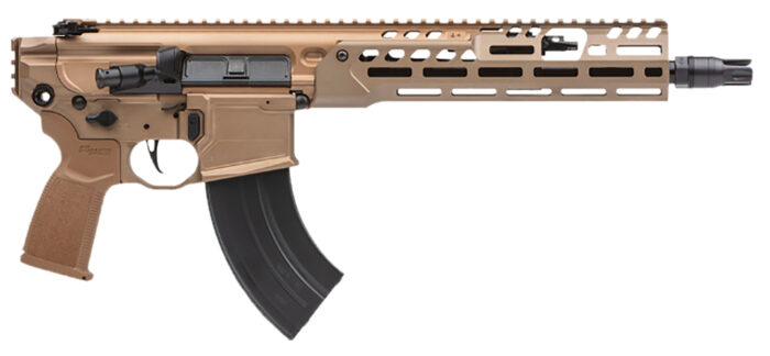 Sig Sauer PMCX762R11BLT MCX Spear LT 7.62x39mm 11.50" 28+1, Coyote, OEM Grip, Rocksett Sig QD Suppressor Ready Flash Hider, Adj. Gas Block