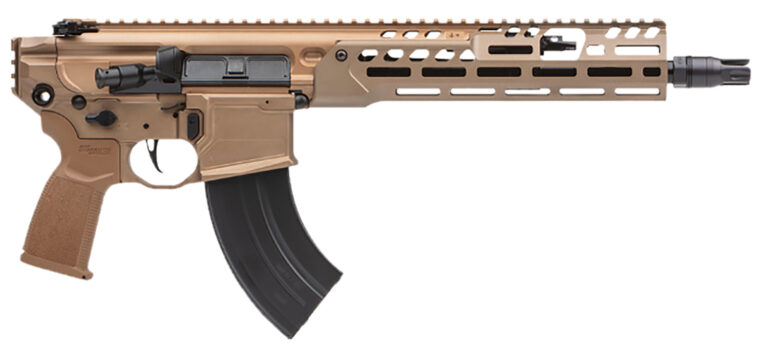 Sig Sauer PMCX762R11BLT MCX Spear LT 7.62x39mm 11.50" 28+1, Coyote, OEM Grip, Rocksett Sig QD Suppressor Ready Flash Hider, Adj. Gas Block