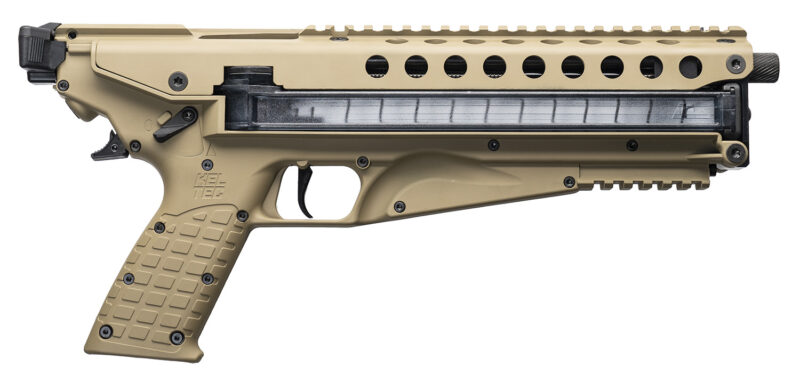 Kel-Tec P50TAN P50  5.7x28mm 9.60" 50+1 (2), Tan, Polymer Frame, Fiber Optic Sight